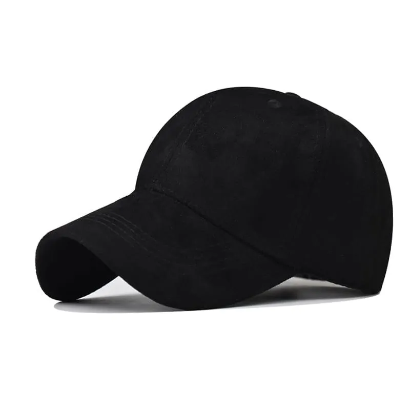 Kansas Suede Curved Baseball Cap