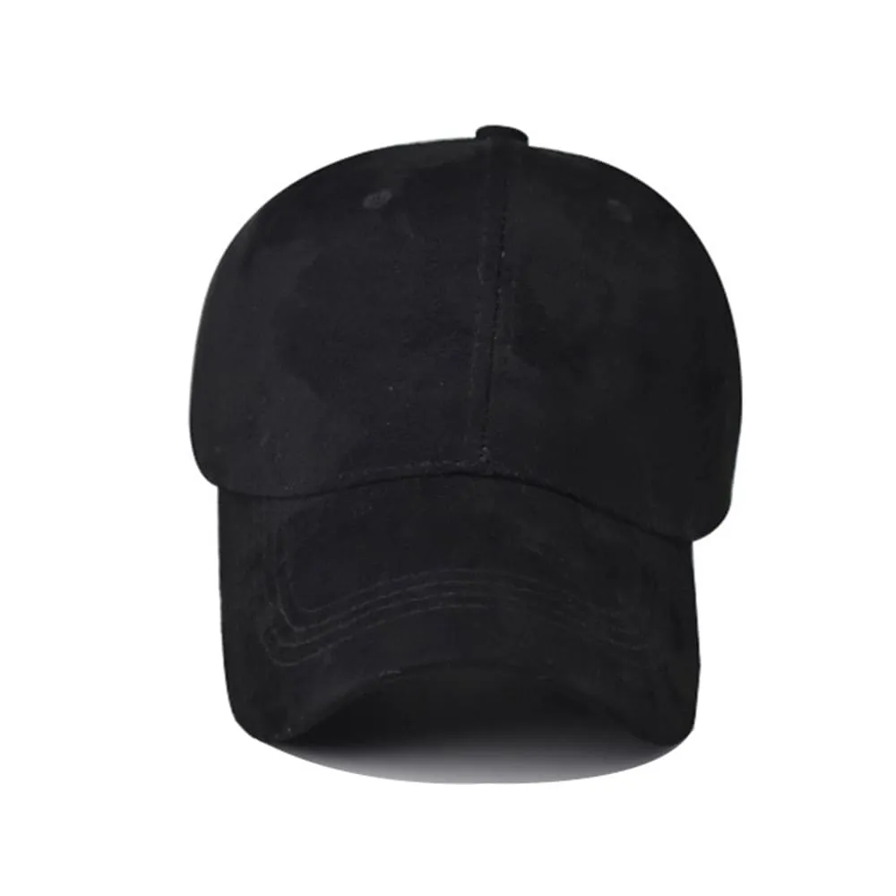 Kansas Suede Curved Baseball Cap