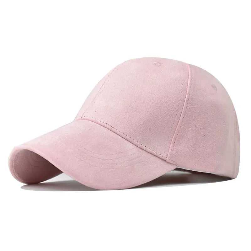 Kansas Suede Curved Baseball Cap