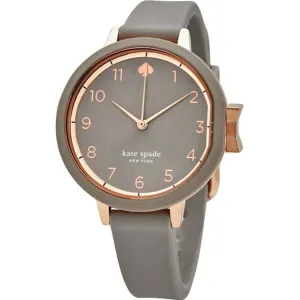 Kate Spade Women's Watch - Park Row Rose Gold Case Grey Dial Rubber Strap | KSW1519 Luxury Quartz Watch Quartz Watch Sale
