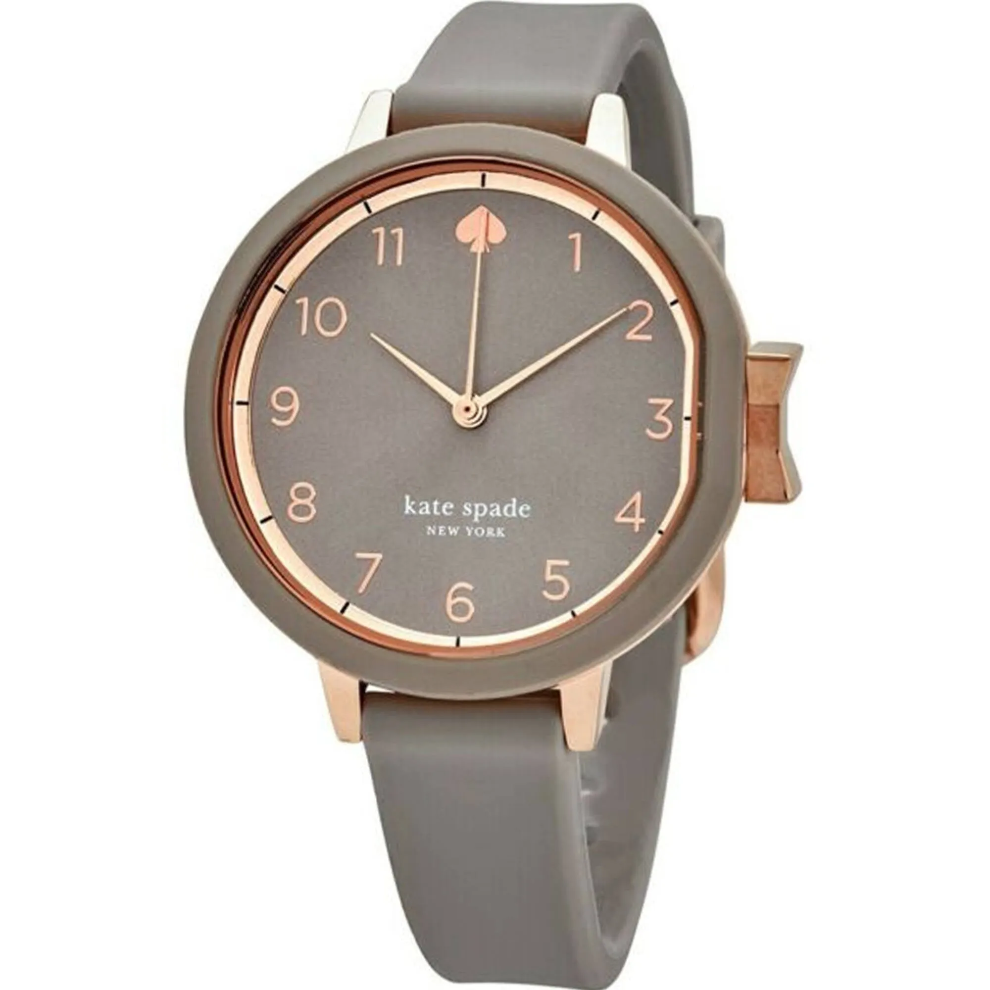 Kate Spade Women's Watch - Park Row Rose Gold Case Grey Dial Rubber Strap | KSW1519 Luxury Quartz Watch Quartz Watch Sale