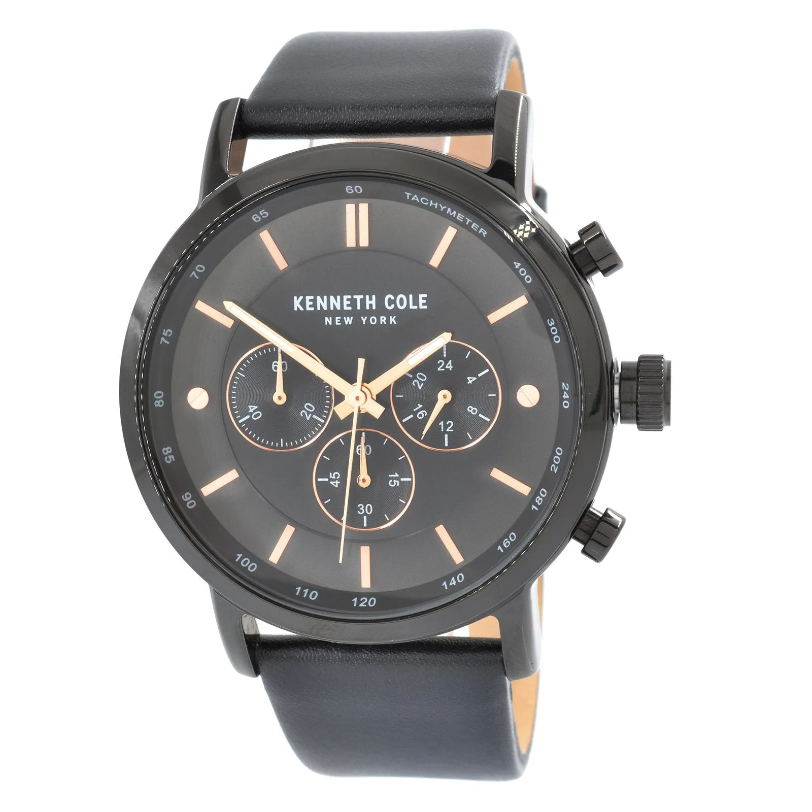 Kenneth Cole Men's Classic Black Leather Band Watch | KC50502004 Luxury Quartz Watch Quartz Watch Sale