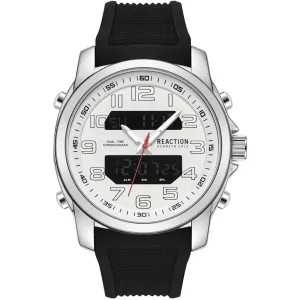 Kenneth Cole Reaction Men's Watch - Ana-Digi Black Silicone Strap | KRWGP2188404 Luxury Quartz Watch Quartz Watch Sale