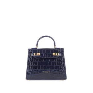 Kim Croco 9" - Dark Blue handle bags on sale