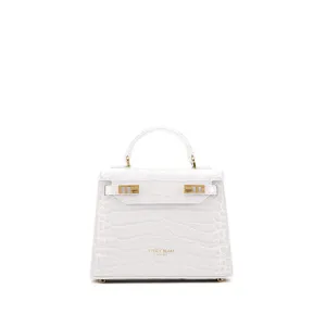 Kim Croco 9" - White handle bags on sale