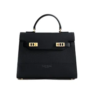 Kim Stampato 11" - Black handle bags on sale