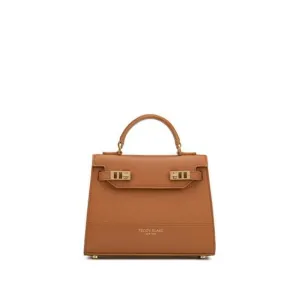 Kim Stampato 9" - Camel Brown handle bags on sale
