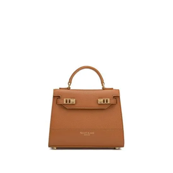 Kim Stampato 9" - Camel Brown handle bags on sale