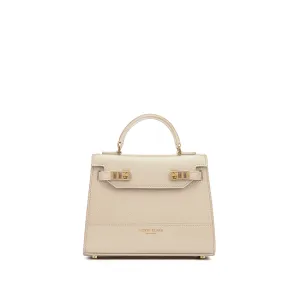 Kim Stampato 9" -  Light Cream handle bags on sale