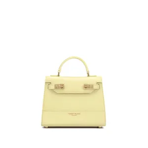 Kim Stampato 9" - Light Yellow handle bags on sale