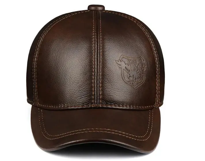 KNS Genuine Leather Baseball Cap