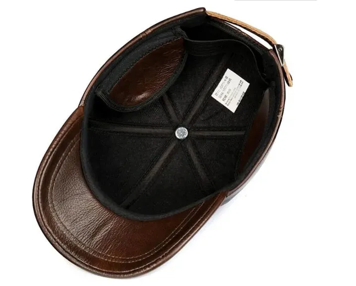 KNS Genuine Leather Baseball Cap