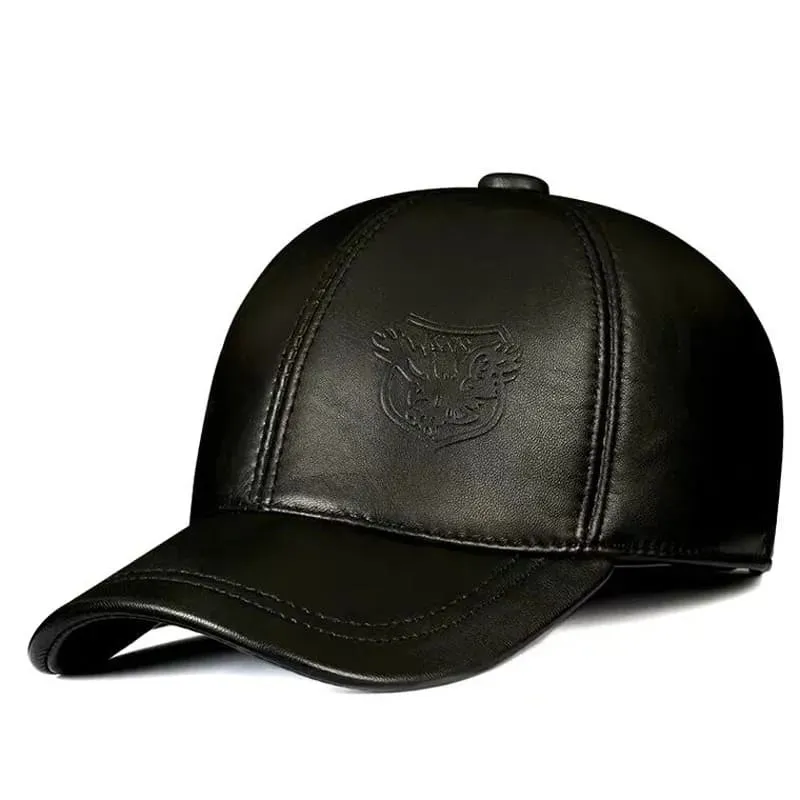 KNS Genuine Leather Baseball Cap