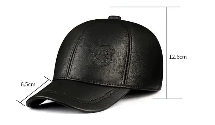 KNS Genuine Leather Baseball Cap