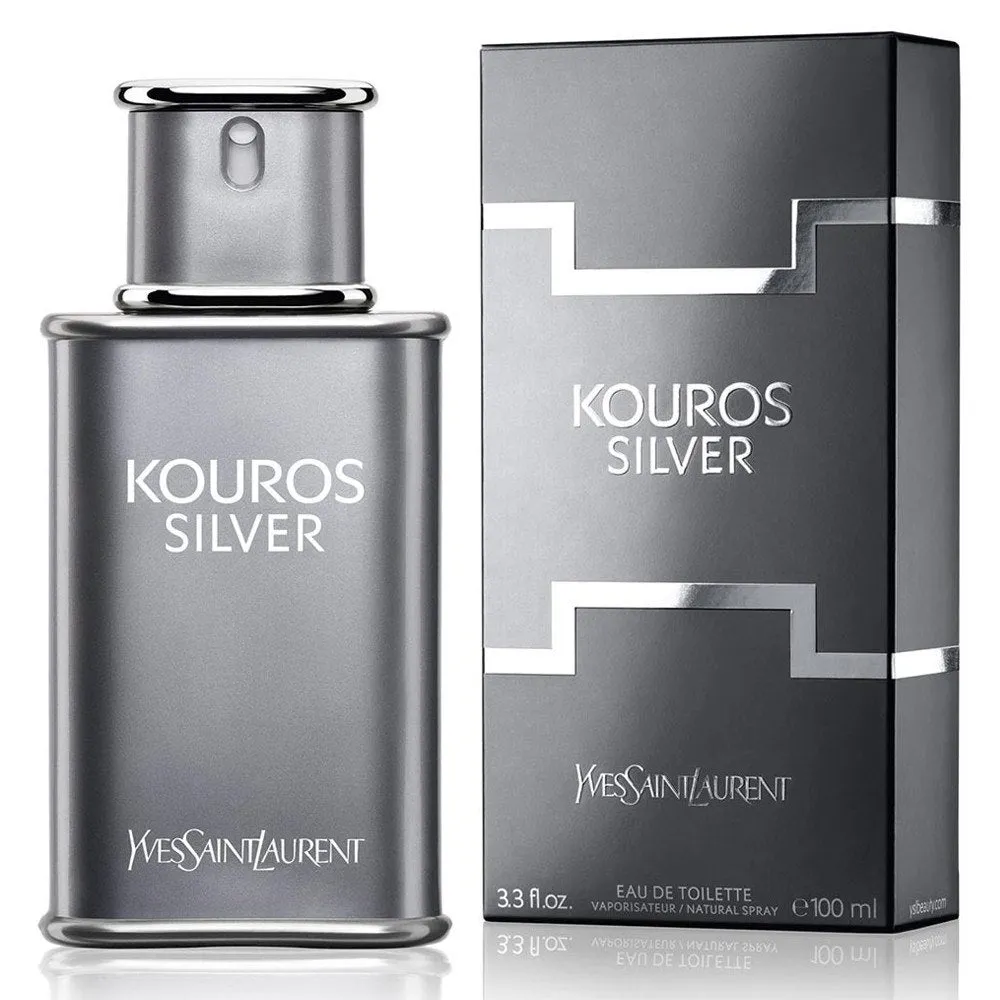 Kouros Silver 3.3 oz EDT for men citrus-fragrance-men-collection