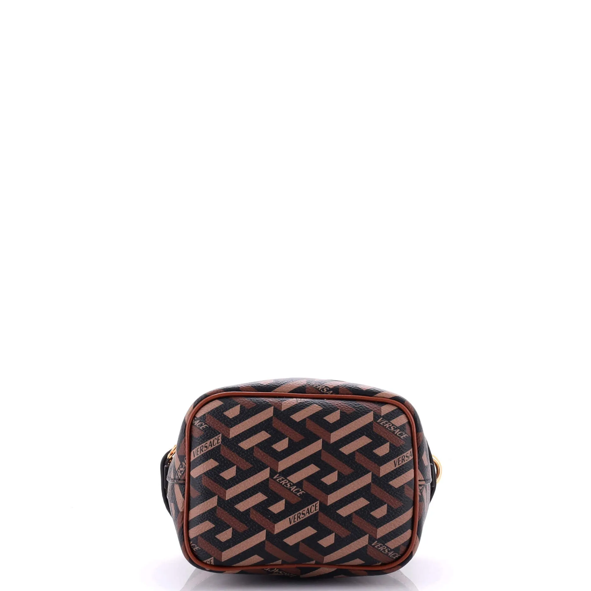 La Greca Bucket Bag Printed Coated Canvas Mini