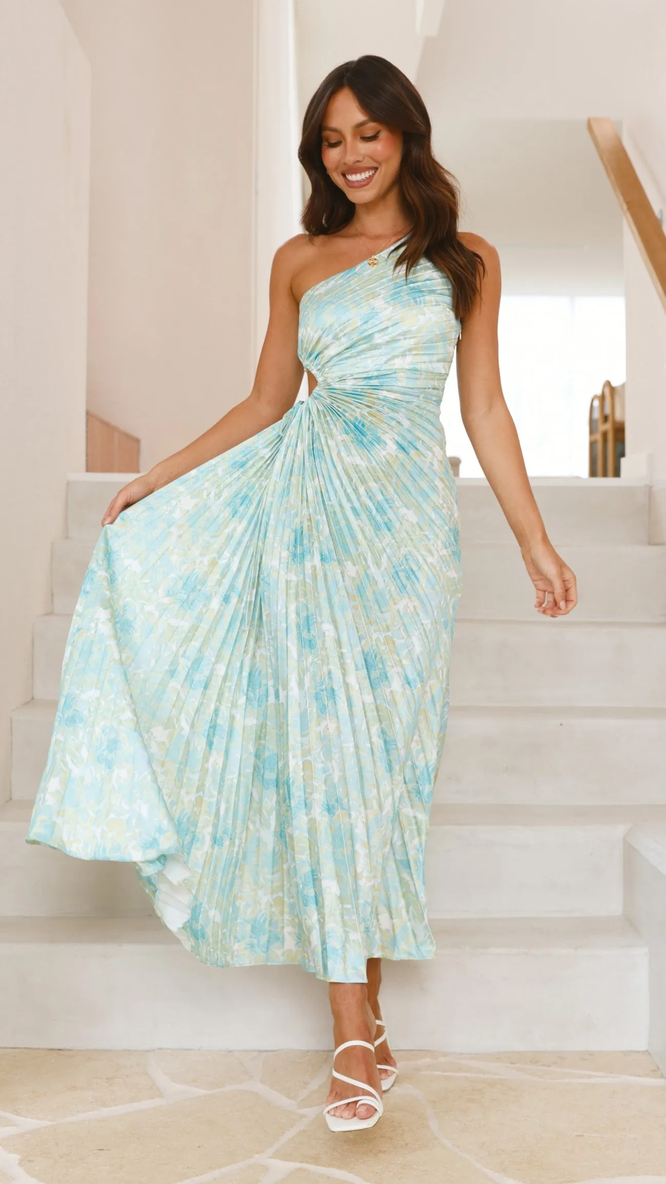 Laken Maxi Dress - Green Floral