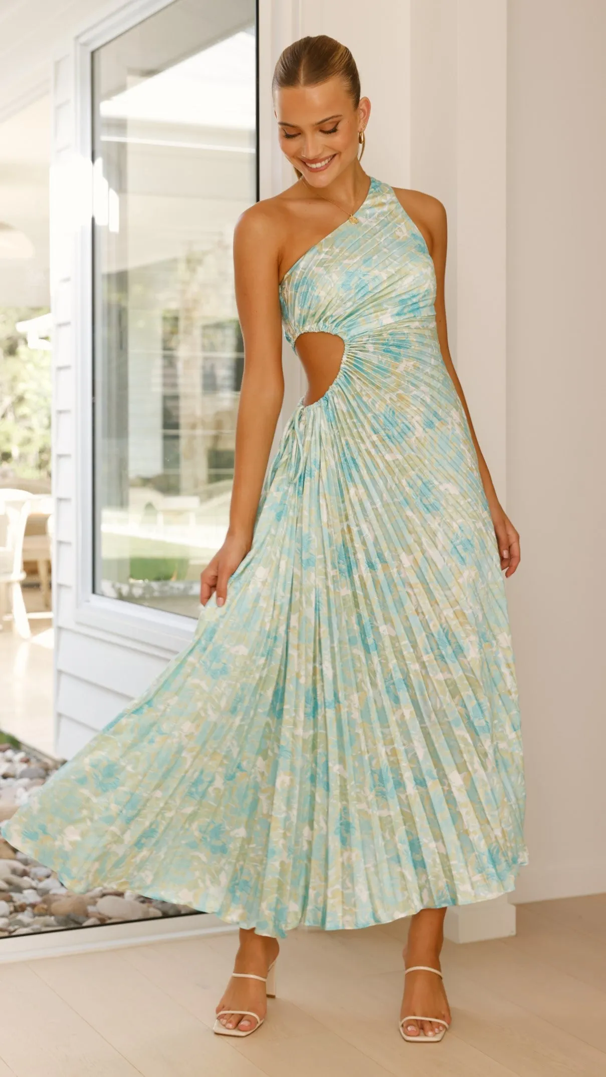 Laken Maxi Dress - Green Floral