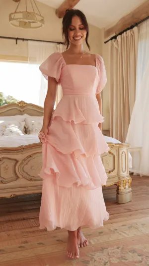 Lanelle Maxi Dress - Pink,prom dresses,wedding guest dresses,homecoming dresses,bridesmaid dresses,cocktail dresses,women clothing,summer dresses,formal dresses,sundresses,mother of the bride dresses,quince clothing,bodycon dress,dress casual,dress design,