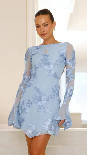 Lanesia Mini Dress - Blue,prom dresses,wedding guest dresses,homecoming dresses,bridesmaid dresses,cocktail dresses,women clothing,summer dresses,formal dresses,sundresses,mother of the bride dresses,quince clothing,bodycon dress,dress casual,dress design,