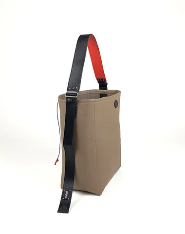 Large Womens Khaki Leather Shoulder Barrel Tote Bag Bucket Tote Handbag Purse Work Bag for Ladies cheap online