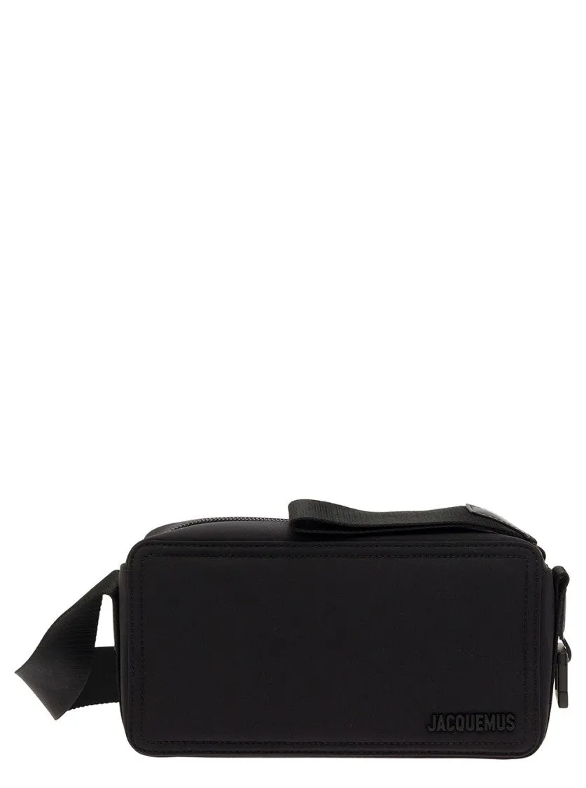 Le Cuerda Horizontal' Black Messenger Bag stylish bucket bags