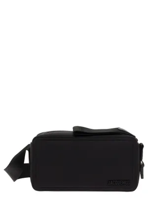 Le Cuerda Horizontal' Black Messenger Bag stylish bucket bags