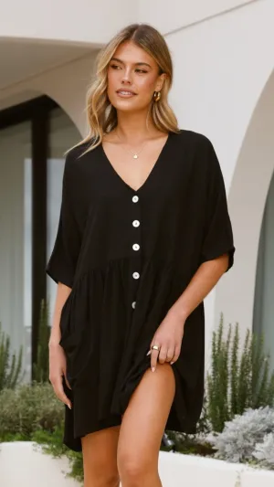 Leah Mini Dress - Black,prom dresses,wedding guest dresses,homecoming dresses,bridesmaid dresses,cocktail dresses,women clothing,summer dresses,formal dresses,sundresses,mother of the bride dresses,quince clothing,bodycon dress,dress casual,dress design,dr