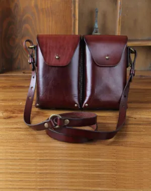 Leather Belt Pouch Mens Small Cases Waist Bag Hip Pack Belt Bag Fanny Pack Bumbag for Men Coffee