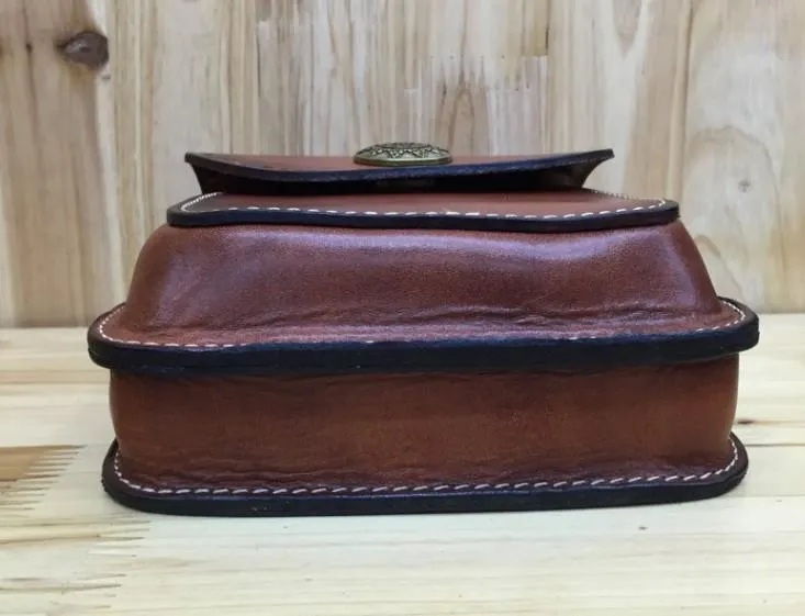 Leather Belt Pouch Mens Small Cases Waist Bag Hip Pack Belt Bag Fanny Pack Bumbag for Men