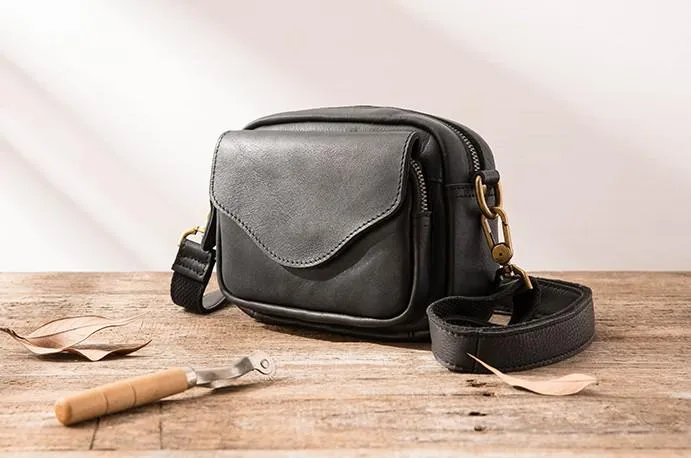 Leather Belt Pouch Phone Case Mens Waist Bag Shoulder Bag for Men