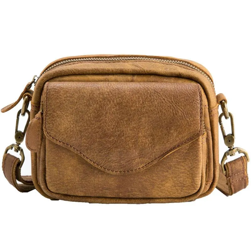 Leather Belt Pouch Phone Case Mens Waist Bag Shoulder Bag for Men