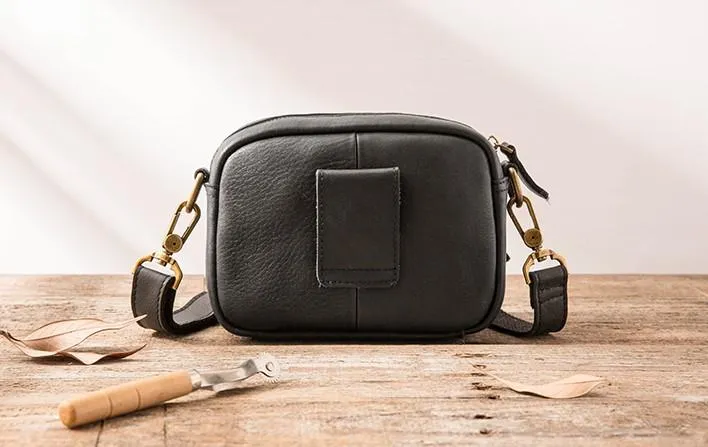 Leather Belt Pouch Phone Case Mens Waist Bag Shoulder Bag for Men