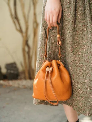 Leather Bucket bag Valentines Day gift Personalised Bag Shoulder Bag, Cross Body Bag, Tan Leather Bag, Crossbody Bag, Gift for her bucket bags for sale