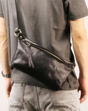 Leather Mens FANNY PACK MENS WAIST BAG HIP PACK BELT BAG FOR MEN Coffee