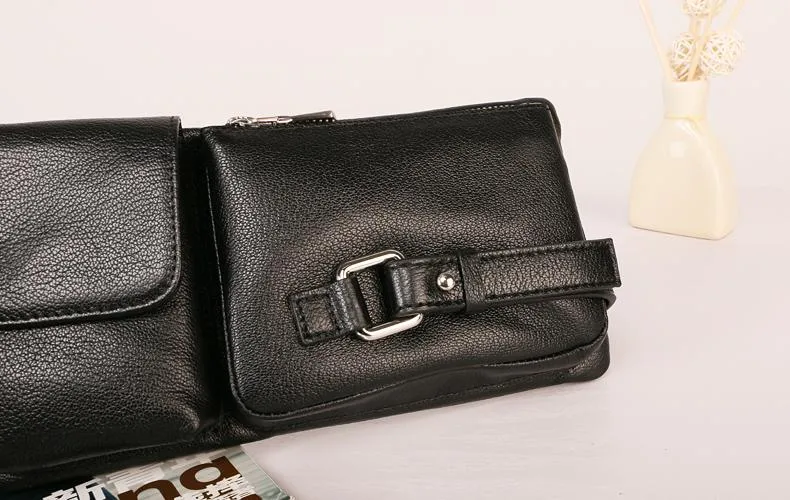 Leather Mens FANNY PACK MENS WAIST BAG HIP PACK BELT BAG FOR MEN