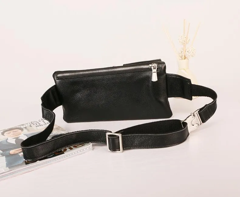 Leather Mens FANNY PACK MENS WAIST BAG HIP PACK BELT BAG FOR MEN