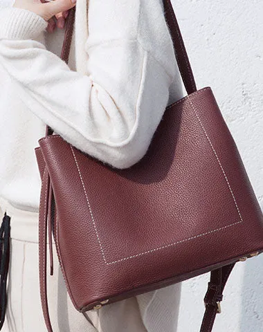 Leather Stylish Womens Tote Bag Shoulder Bag Shoulder Bucket Work Purse for Women cheap online