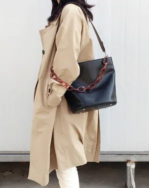 LEATHER WOMENs Black Bucket Purse SHOULDER BAG FOR WOMEN cheap online
