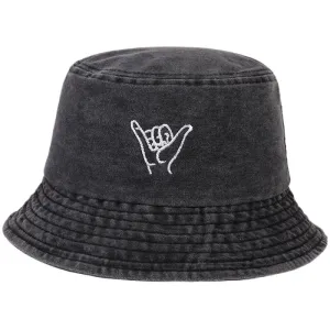 Lenox Washed Bucket Hat boater hat with bow in beach sunlight
