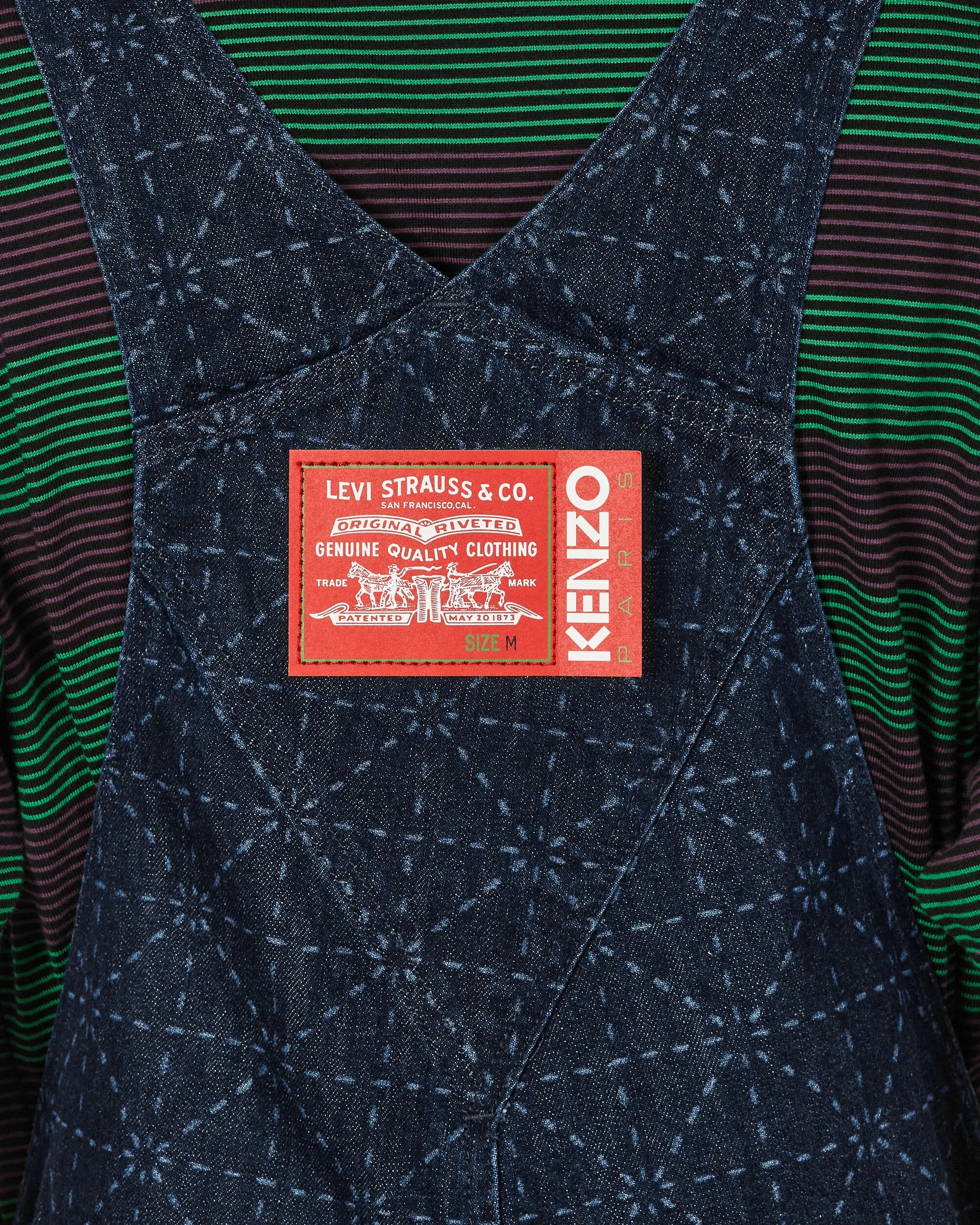 Levi??s? Printed Denim Overall Rinse Blue