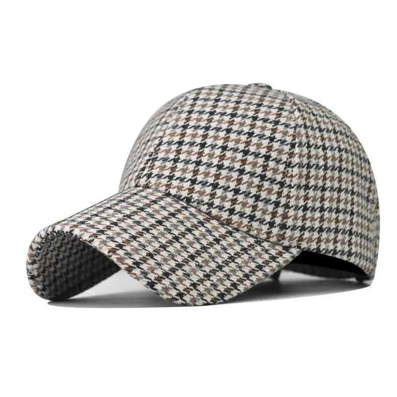 Lincoln Houndstooth Baseball Cap