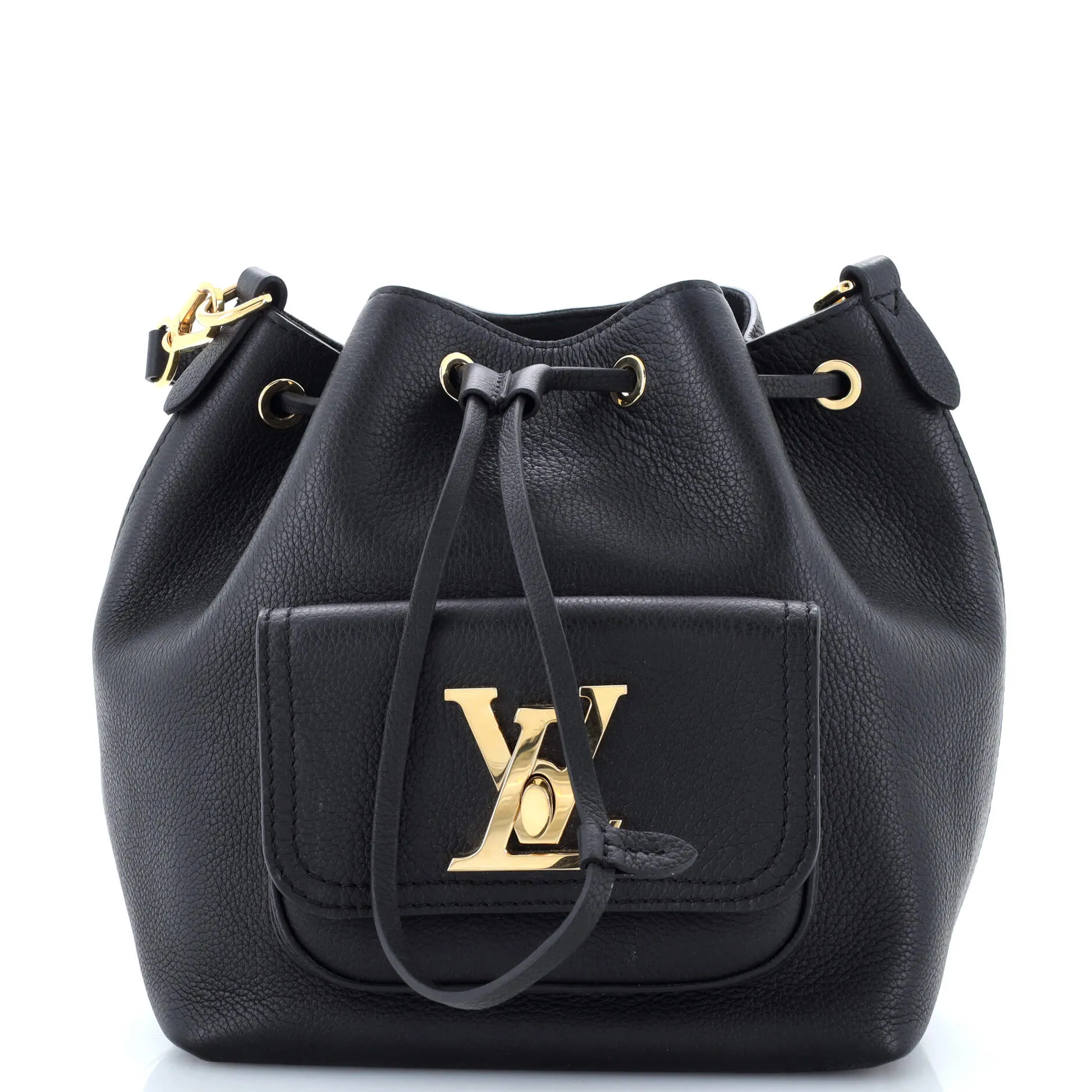 Lockme Pocket Bucket Bag Leather stylish bucket bags