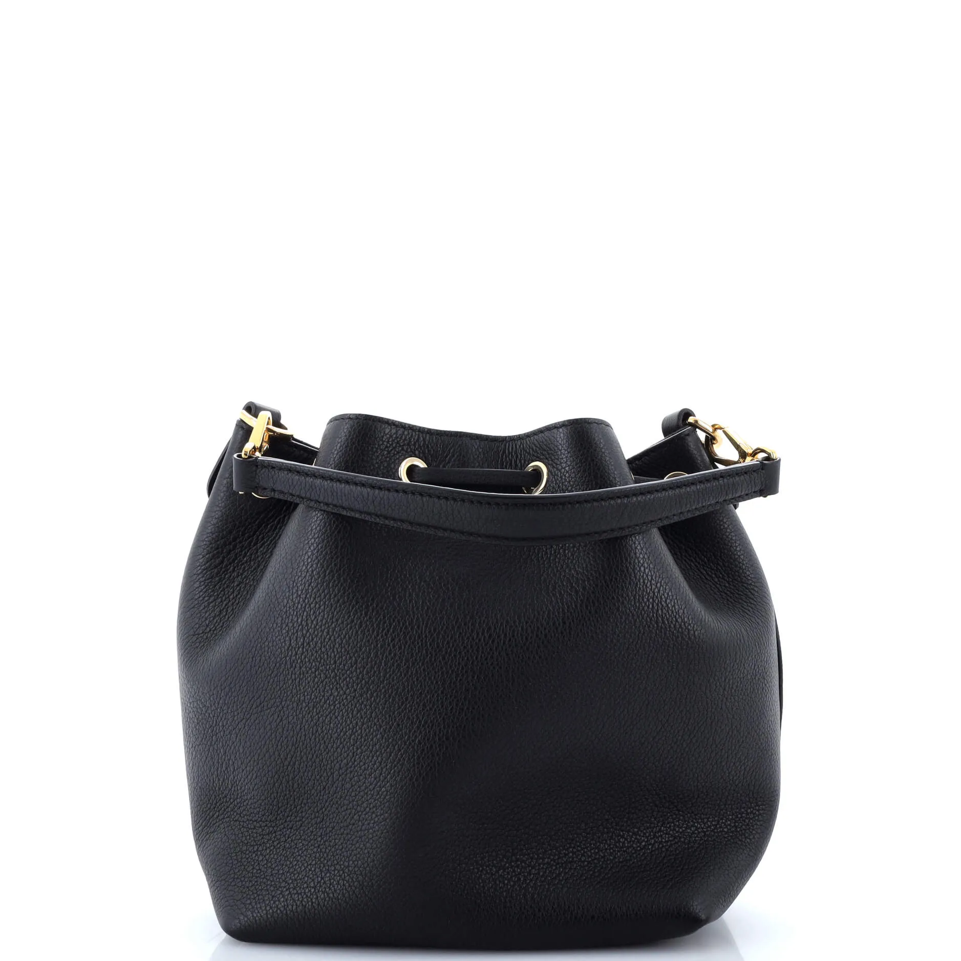 Lockme Pocket Bucket Bag Leather