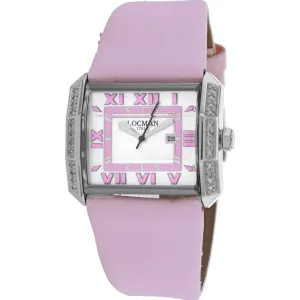 Locman Women's Watch - Classic Mother of Pearl Dial Pink Leather Strap | 232MOPPKD Luxury Quartz Watch Quartz Watch Sale