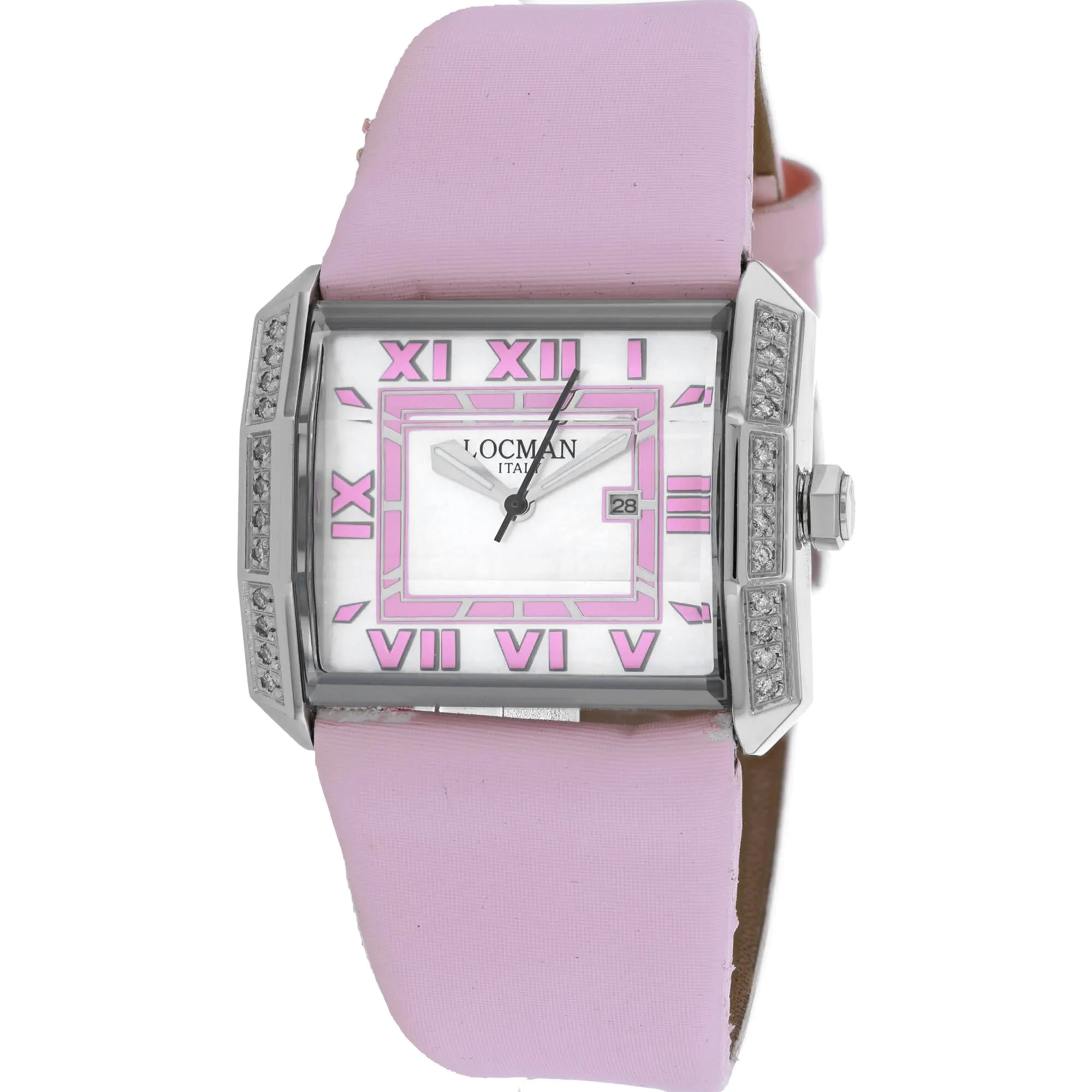 Locman Women's Watch - Classic Mother of Pearl Dial Pink Leather Strap | 232MOPPKD Luxury Quartz Watch Quartz Watch Sale