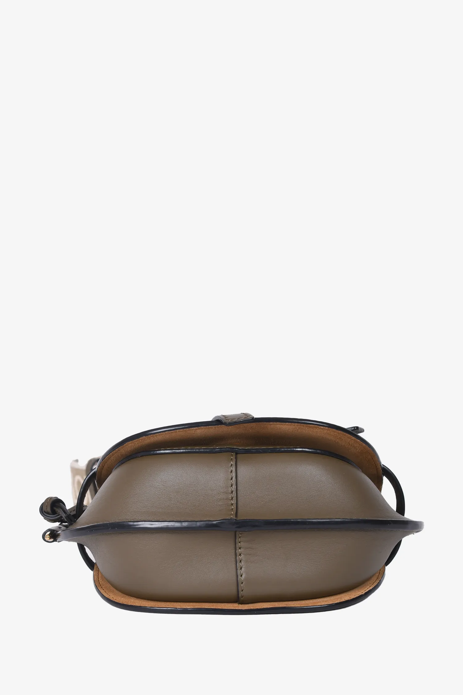 Loewe 2022 Green Leather Mini 'Gate' Crossbody