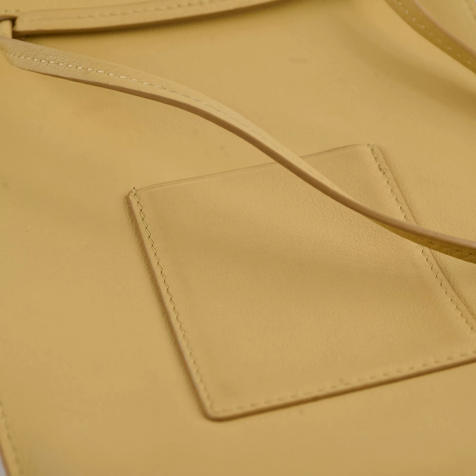 Loewe Pocket Leather Crossbody Yellow