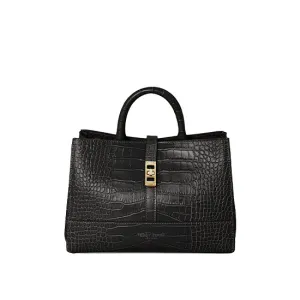 Lola Croco 10" - Black handle bags on sale