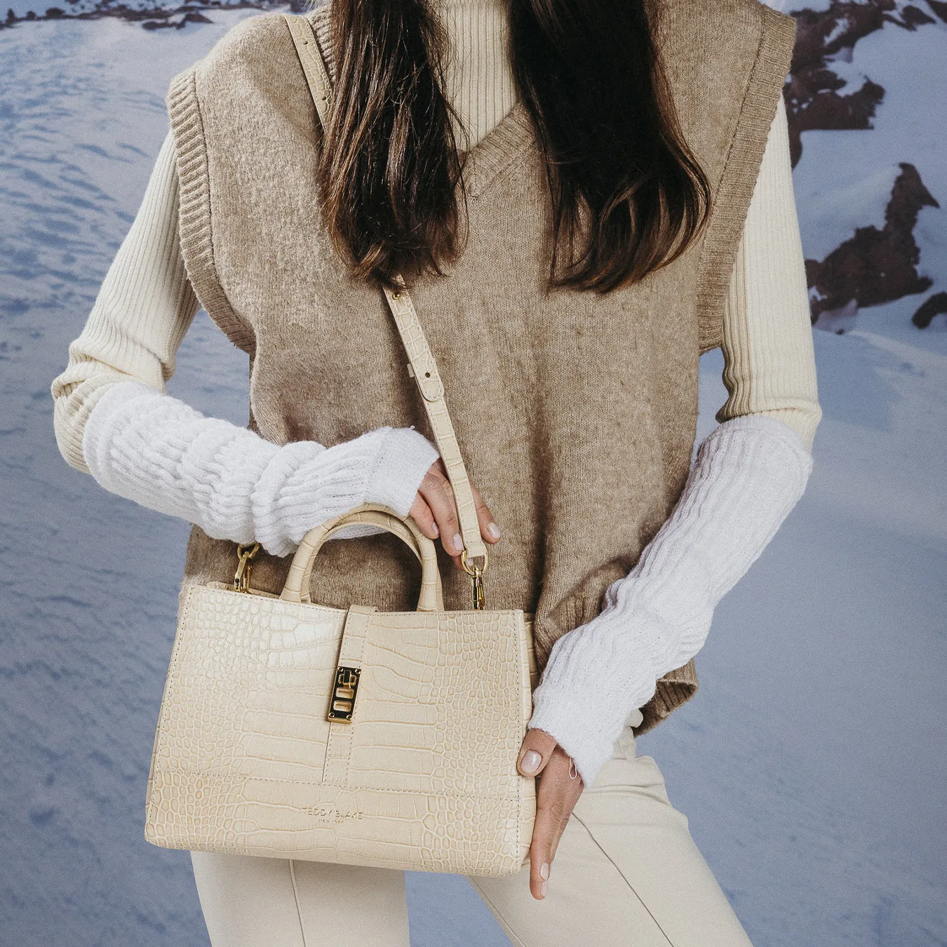 Lola Croco 10" - Cream